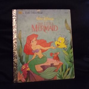 Vintage Walt Little Golden BookDisney The Little Mermaid Book